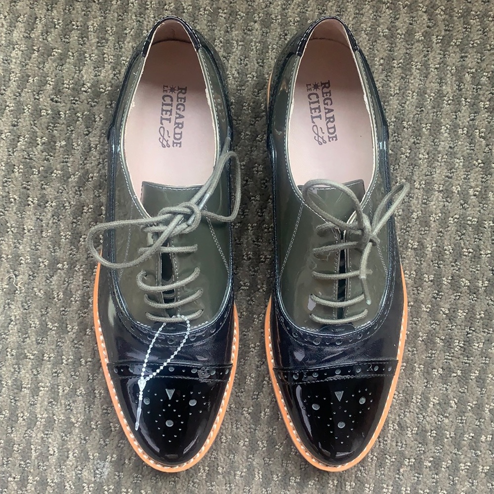 Regarde le Ceil shoes patent leather lace up oxfords